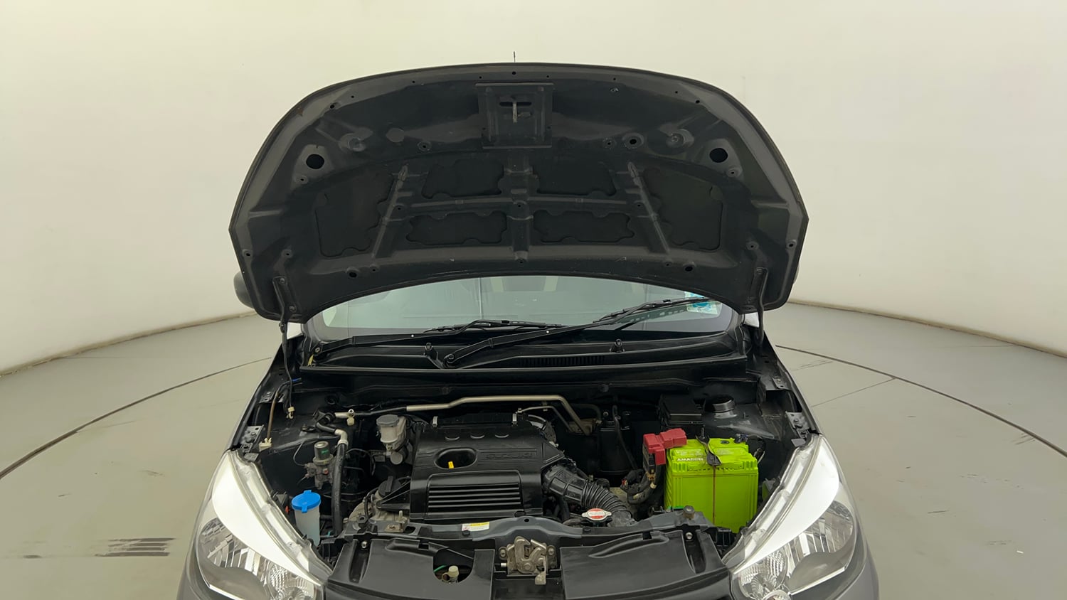 Used 2016 Maruti Suzuki Celerio VXi AMT Petrol Automatic engine ENGINE & BONNET OPEN FRONT VIEW