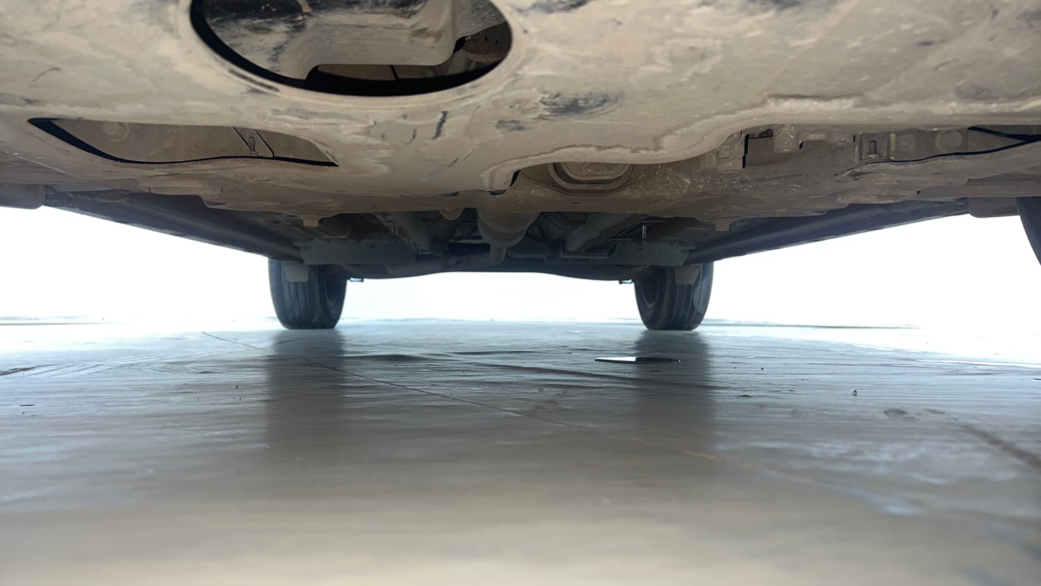 Used 2023 kia Seltos HTX 1.5 IVT Petrol Automatic extra FRONT LEFT UNDERBODY VIEW