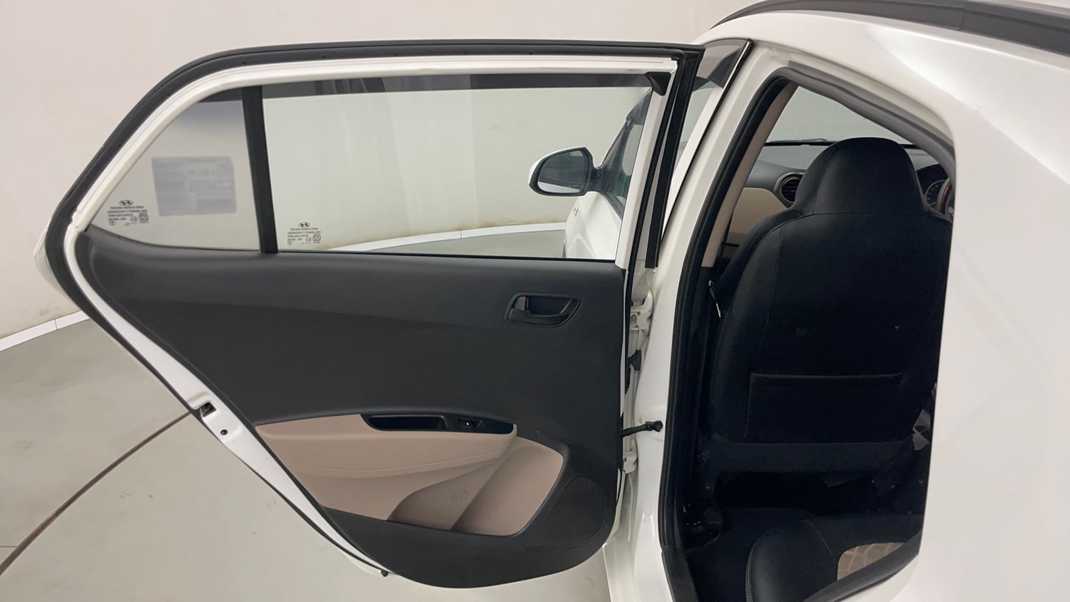 Used 2019 Hyundai Grand i10 Magna 1.2 Kappa VTVT Petrol Manual interior LEFT REAR DOOR OPEN VIEW