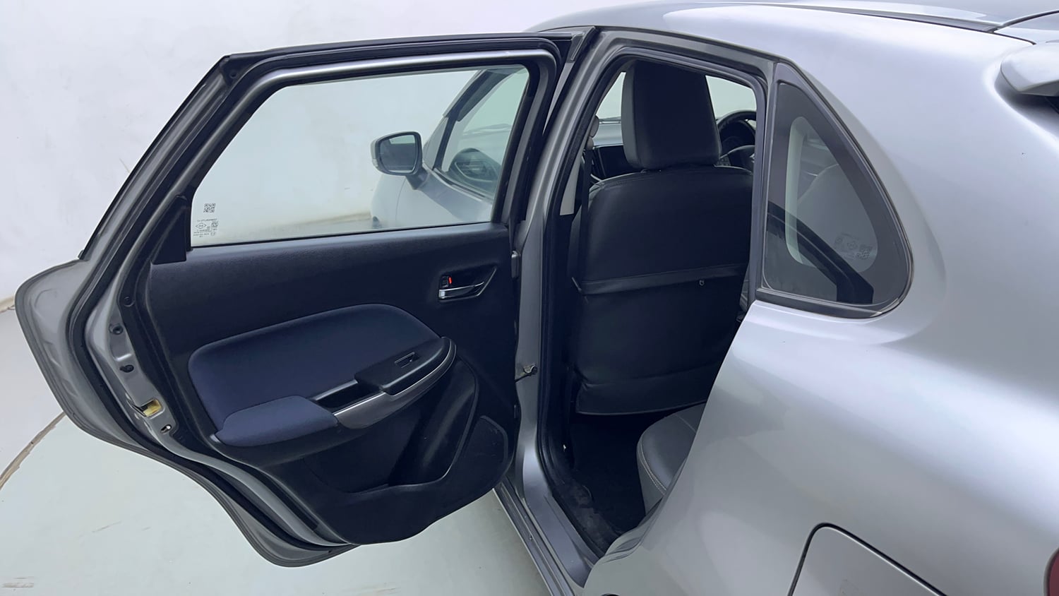Used 2021 Maruti Suzuki Baleno Delta Petrol Manual interior LEFT REAR DOOR OPEN VIEW