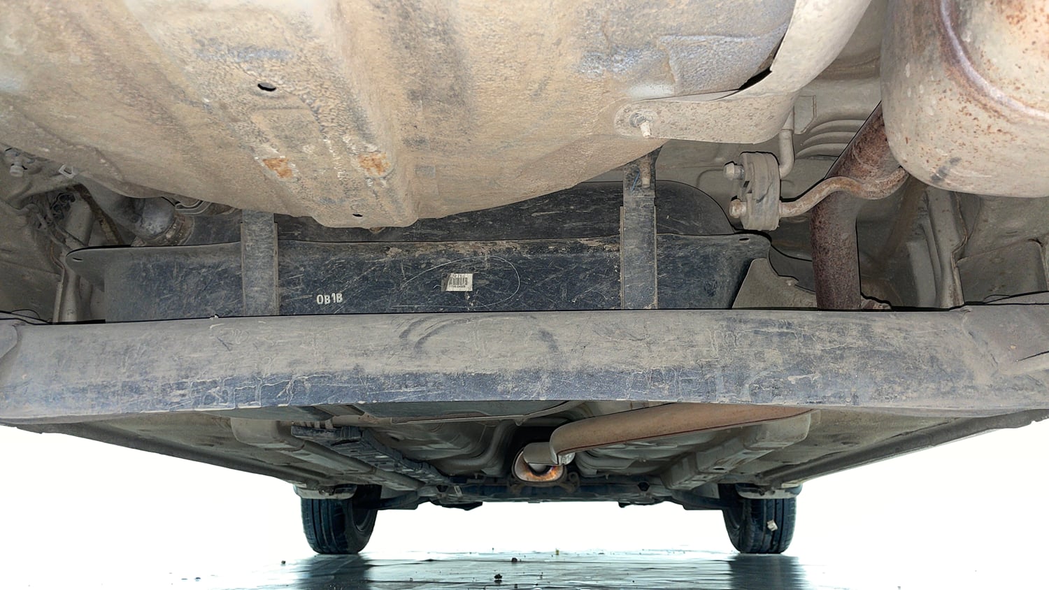 Used 2019 Hyundai Grand i10 Magna 1.2 Kappa VTVT Petrol Manual extra REAR UNDERBODY VIEW (TAKEN FROM REAR)