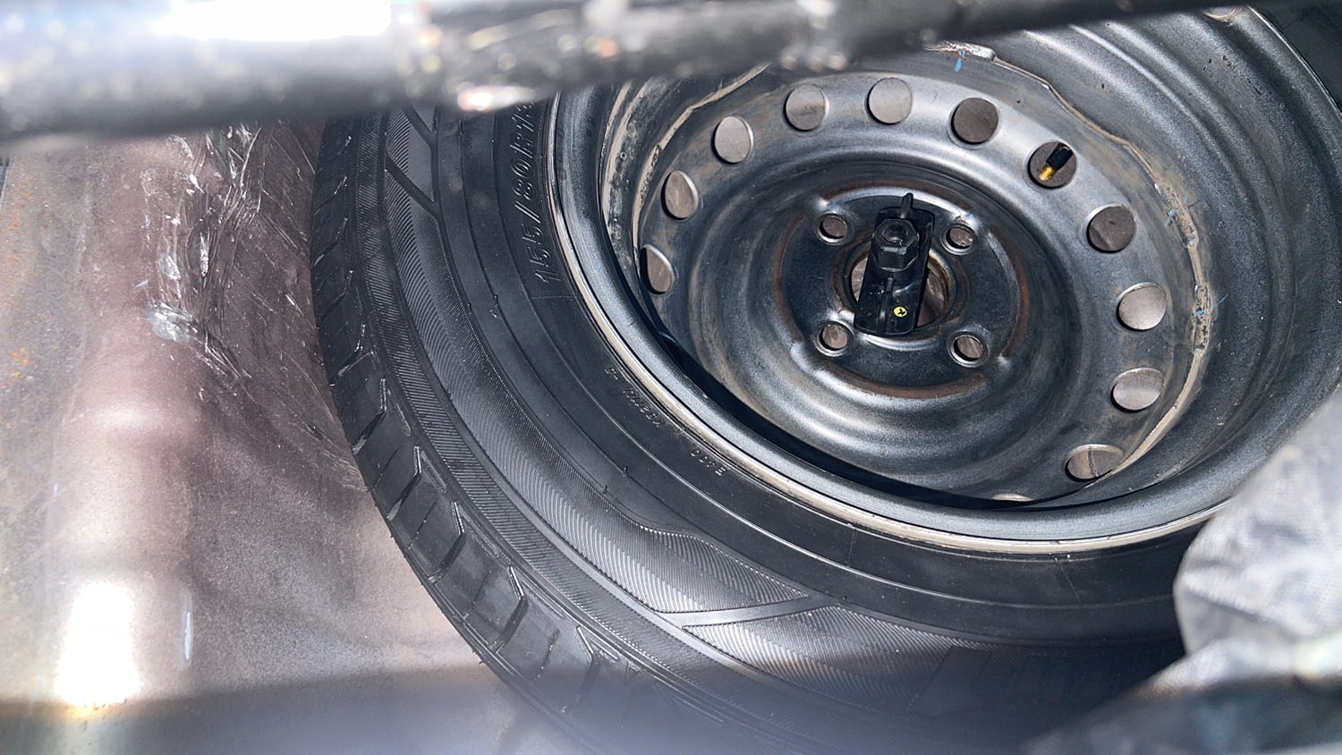 Used 2022 hyundai Santro Sportz Executive CNG Cng Manual tyres SPARE TYRE VIEW