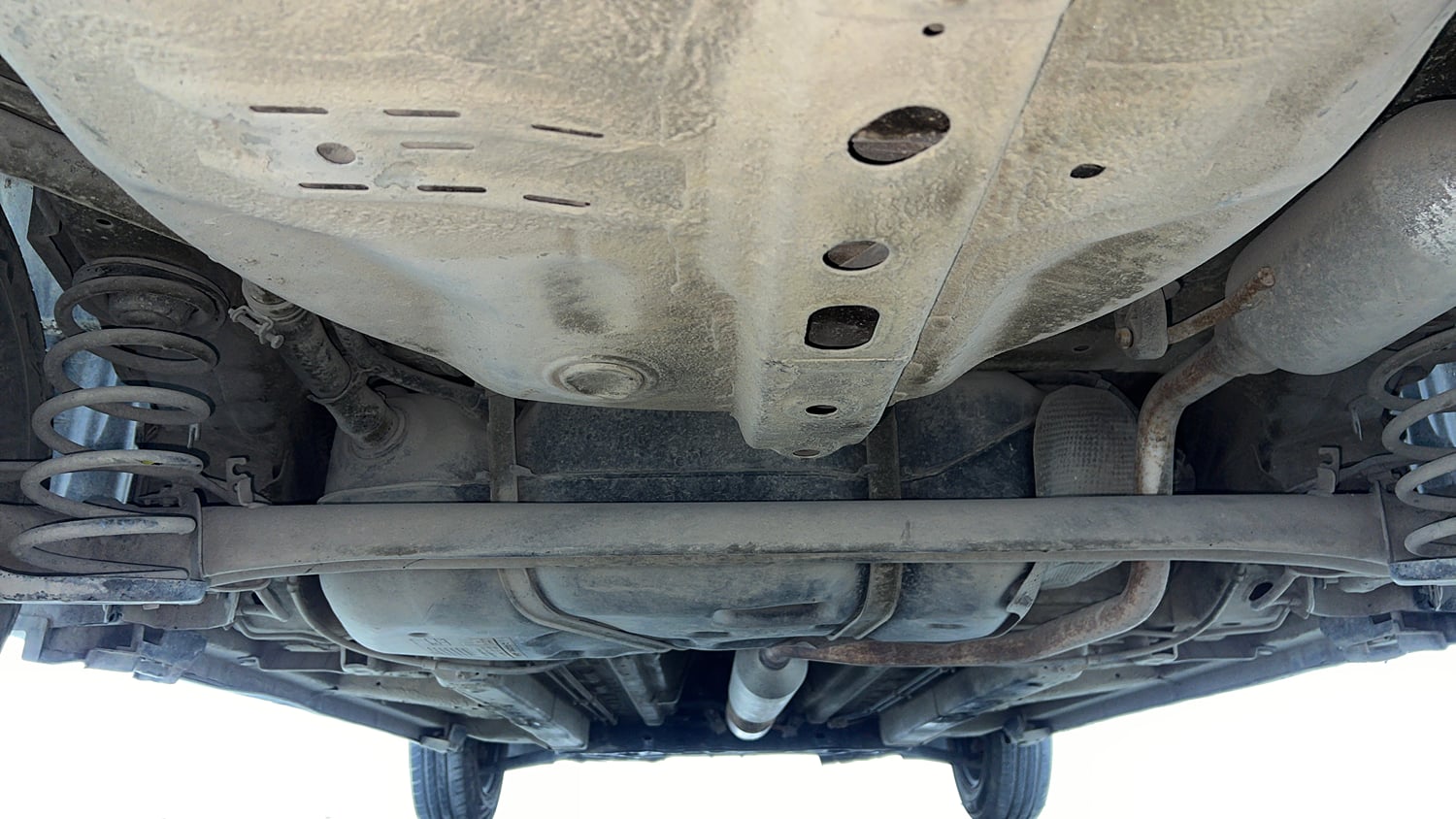 Used 2015 Maruti Suzuki Swift Dzire VXI Petrol Manual extra REAR UNDERBODY VIEW (TAKEN FROM REAR)