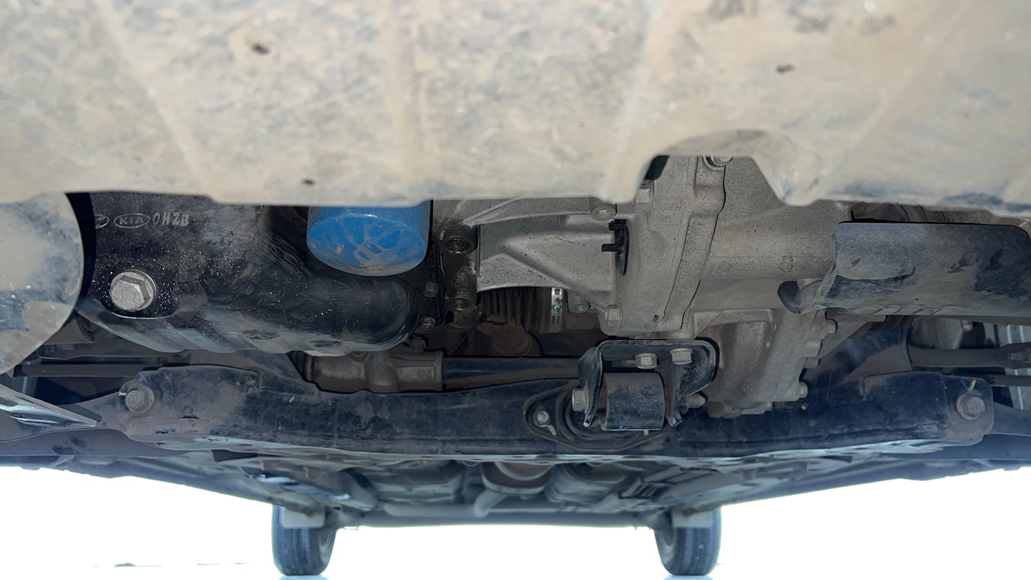Used 2019 Hyundai Grand i10 Nios Sportz AMT 1.2 Kappa VTVT Petrol Automatic extra FRONT LEFT UNDERBODY VIEW