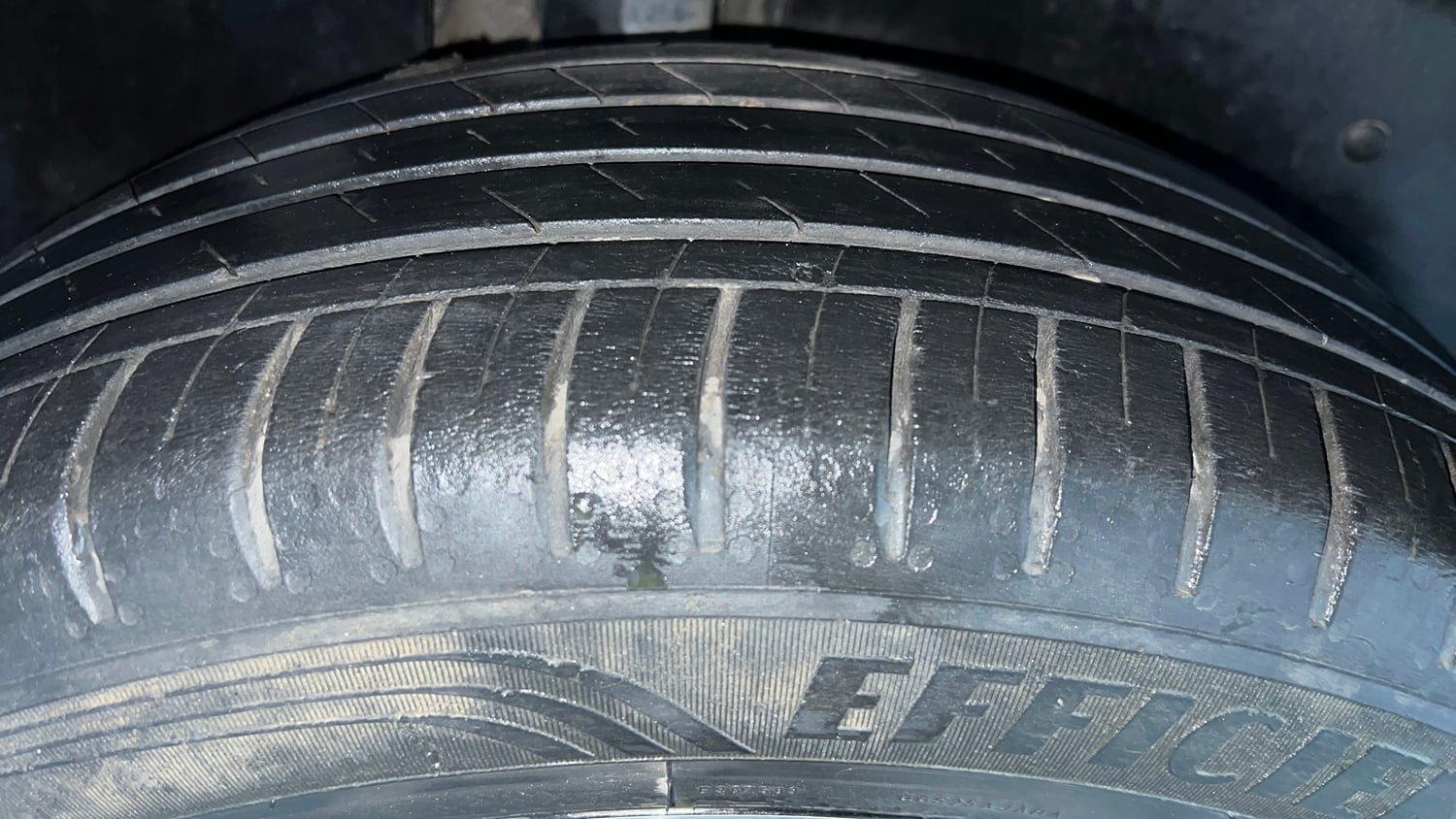 Used 2023 MG Motors Hector Savvy Pro 1.5 Turbo Petrol CVT Petrol Automatic tyres RIGHT REAR TYRE TREAD VIEW