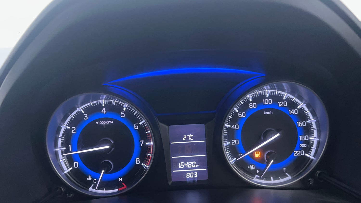 Used 2018 Maruti Suzuki Baleno Delta 1.2 Petrol Manual interior CLUSTERMETER VIEW