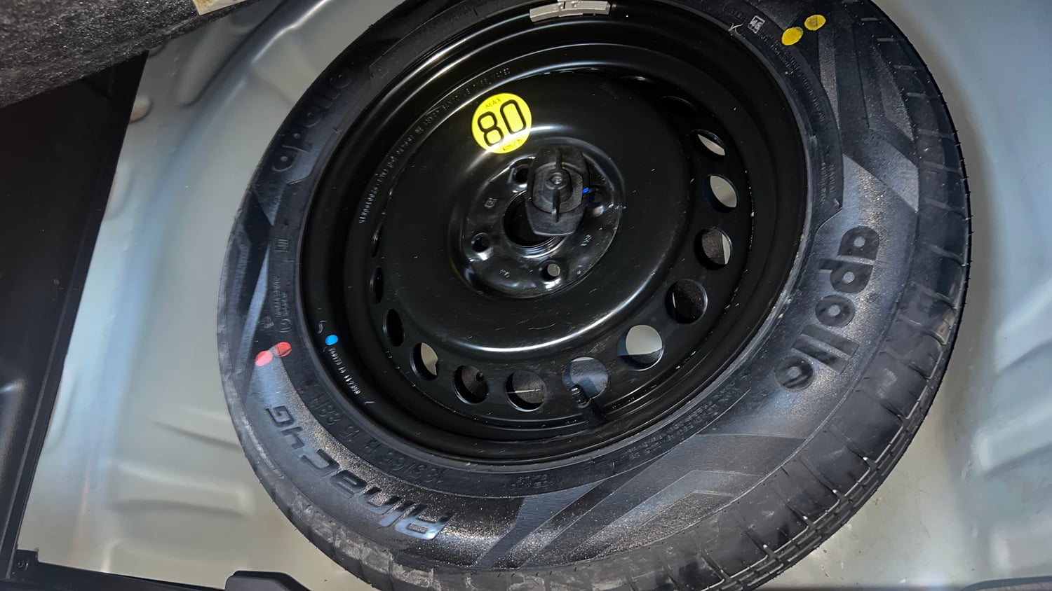 Used 2023 Maruti Suzuki Baleno Zeta MT Petrol Manual tyres SPARE TYRE VIEW