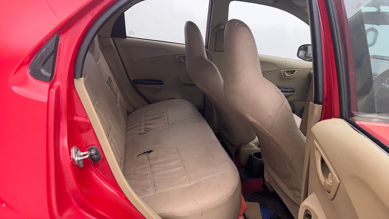 Used 2014 Honda Brio S MT Petrol Manual interior RIGHT SIDE REAR DOOR CABIN VIEW