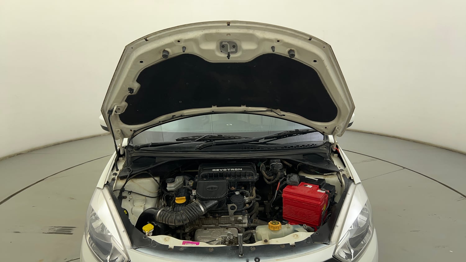 Used 2017 Tata Tiago Revotron XT Petrol Manual engine ENGINE & BONNET OPEN FRONT VIEW