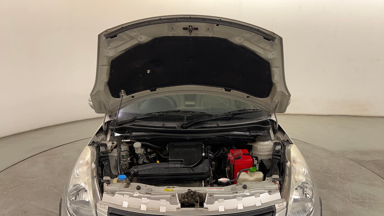 Used 2012 Maruti Suzuki Swift Dzire VXI Petrol Manual engine ENGINE & BONNET OPEN FRONT VIEW