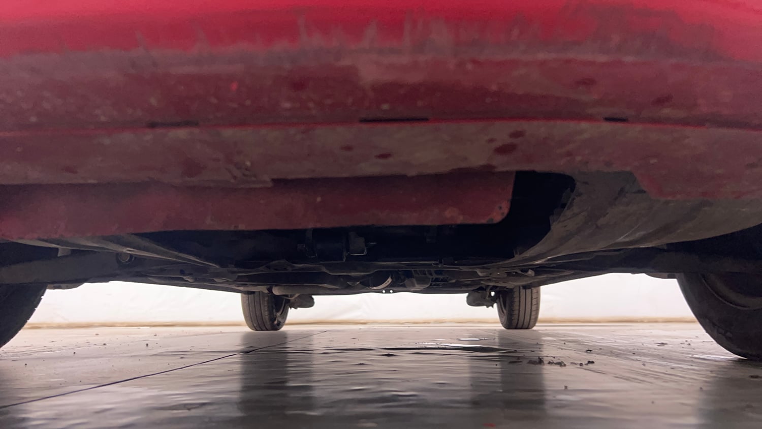 Used 2014 Honda Brio S MT Petrol Manual extra FRONT LEFT UNDERBODY VIEW