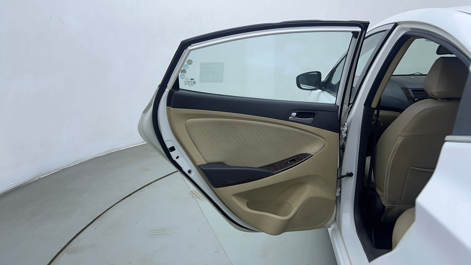 Used 2016 Hyundai Verna 1.6 VTVT SX AT Petrol Automatic interior LEFT REAR DOOR OPEN VIEW