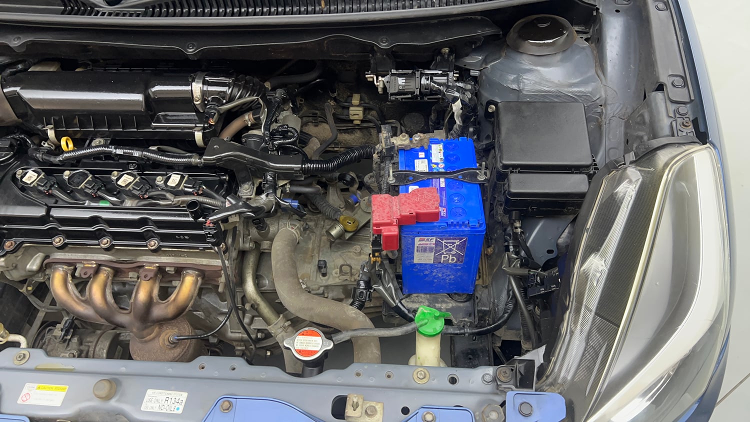 Used 2016 Maruti Suzuki Baleno Alpha 1.2 Petrol Manual engine ENGINE LEFT SIDE VIEW