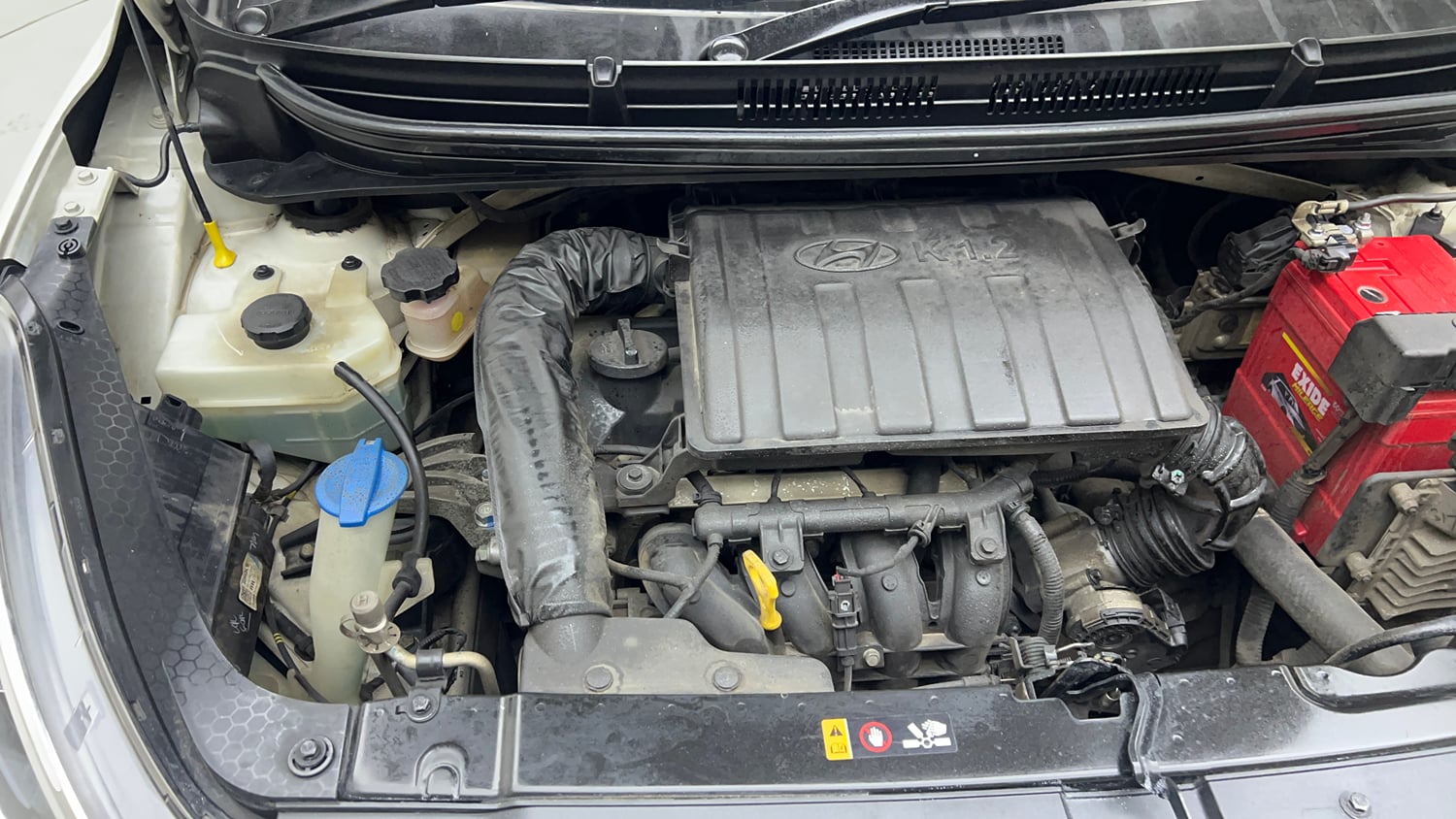 Used 2019 Hyundai Grand i10 Nios Sportz AMT 1.2 Kappa VTVT Petrol Automatic engine ENGINE RIGHT SIDE VIEW