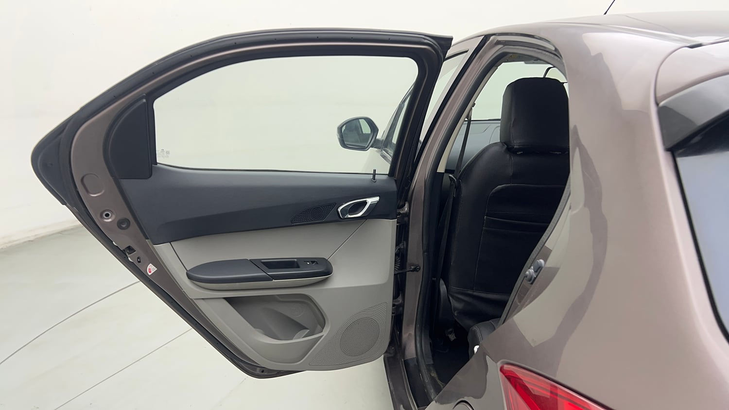 Used 2017 Tata Tiago Revotron XZ Petrol Manual interior LEFT REAR DOOR OPEN VIEW
