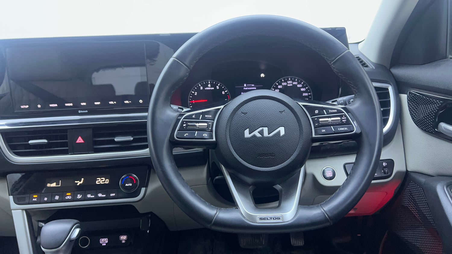 Used 2023 kia Seltos HTX 1.5 IVT Petrol Automatic interior STEERING VIEW