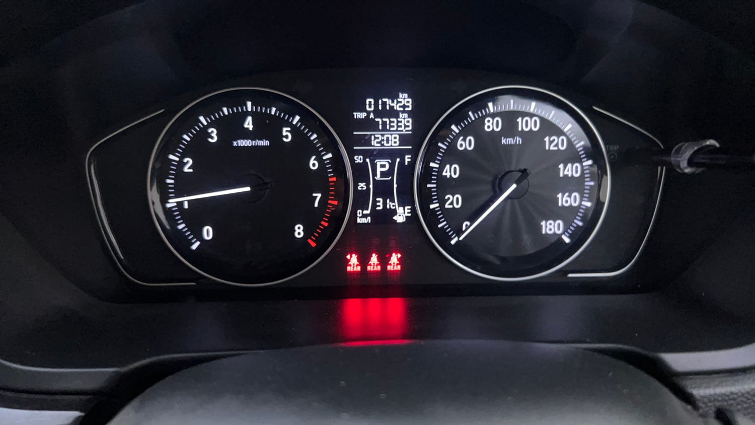 Used 2024 honda Amaze 2nd Generation VX 1.2 Petrol CVT Petrol Automatic interior CLUSTERMETER VIEW