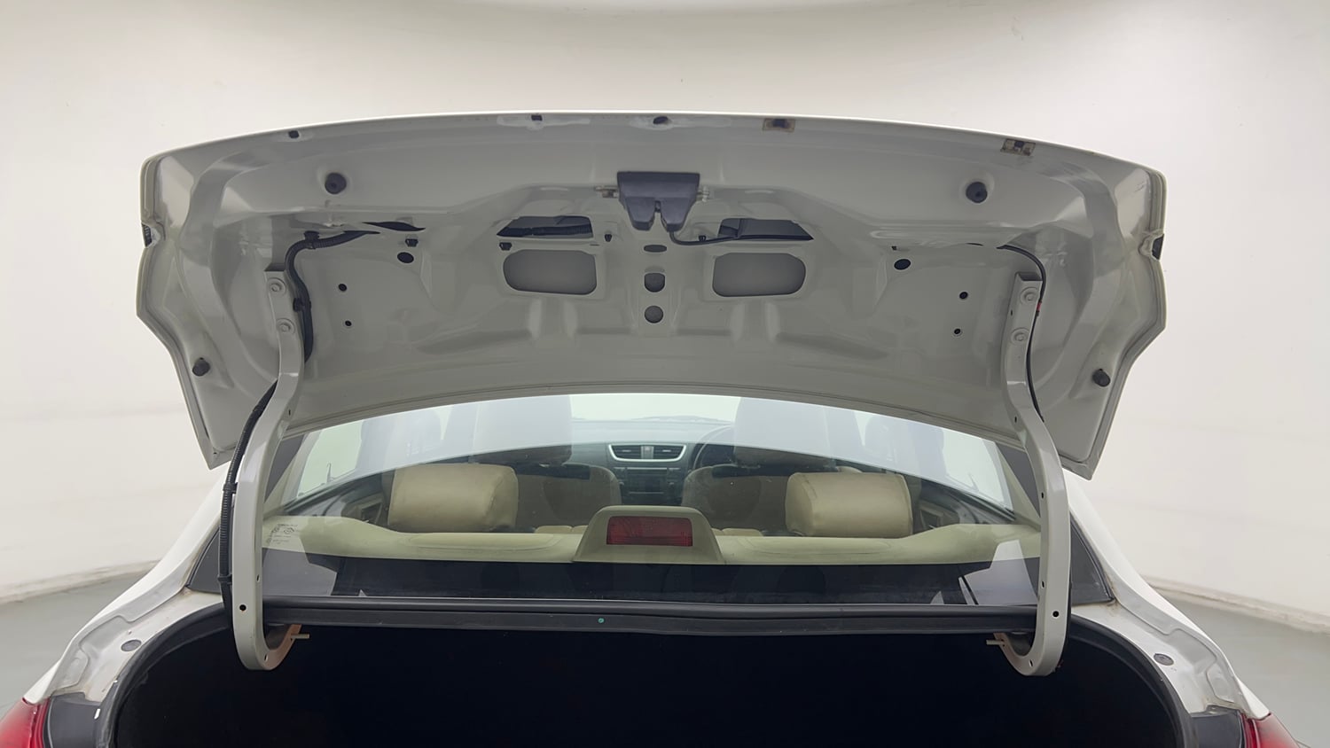 Used 2015 Maruti Suzuki Swift Dzire VXI Petrol Manual interior DICKY DOOR OPEN VIEW