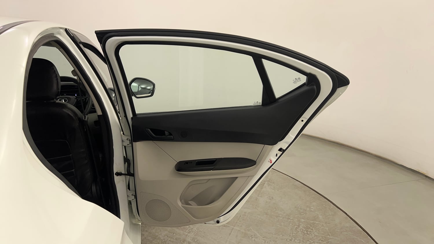 Used 2024 Tata Tigor XZ Petrol Manual interior RIGHT REAR DOOR OPEN VIEW