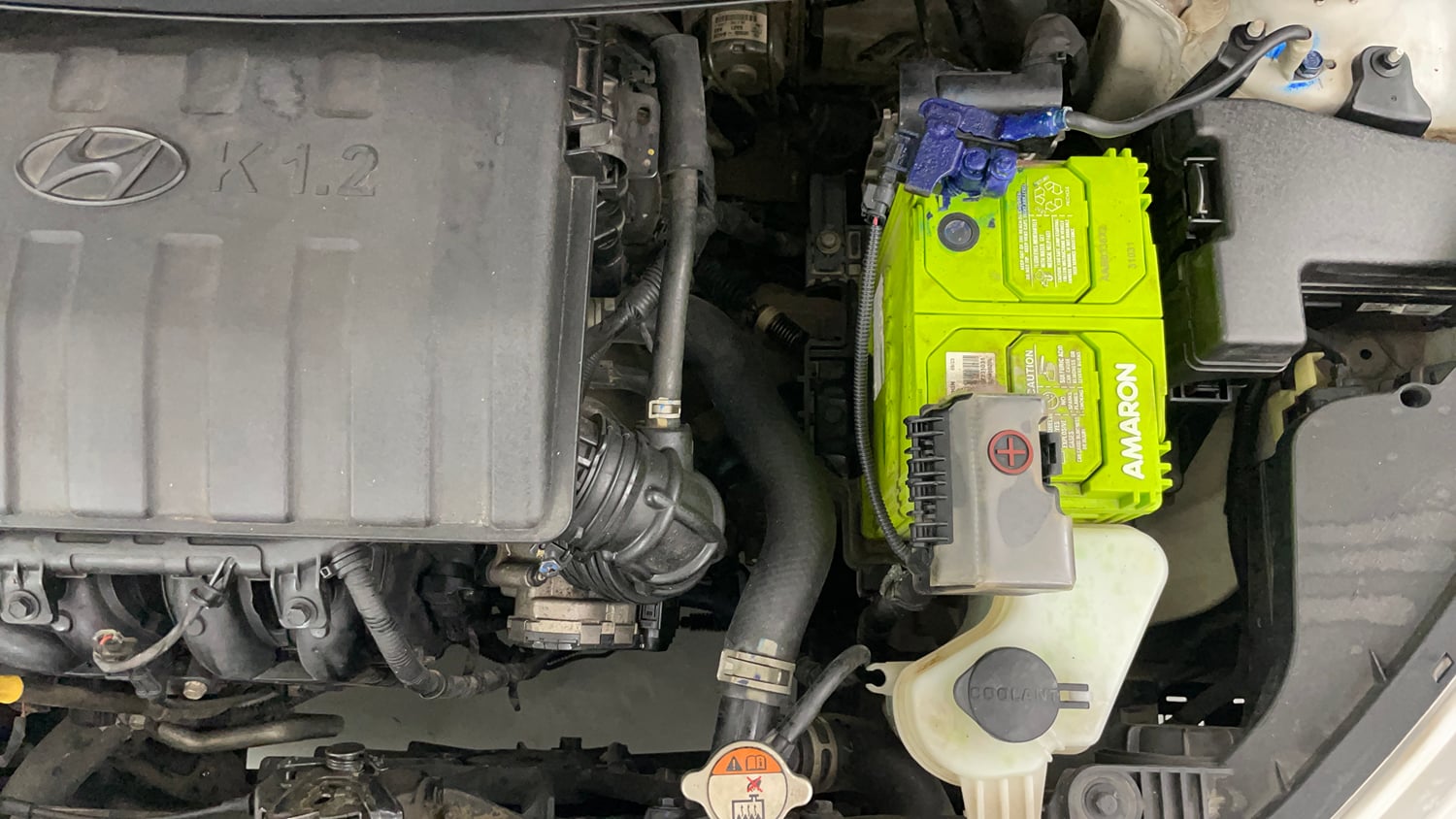 Used 2019 Hyundai Grand i10 Magna 1.2 Kappa VTVT Petrol Manual engine ENGINE LEFT SIDE VIEW