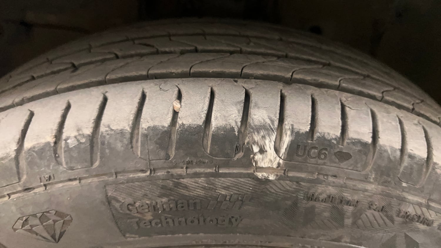 Used 2016 Honda City SV CVT Petrol Automatic tyres LEFT FRONT TYRE TREAD VIEW