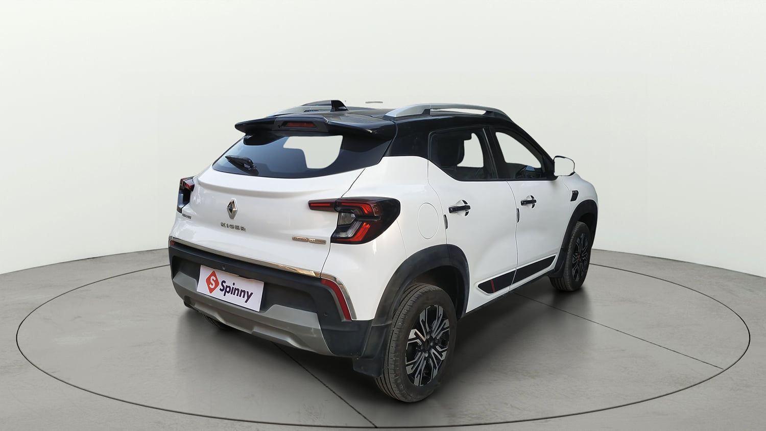 Used 2022 Renault Kiger RXZ Turbo CVT Dual Tone Petrol Automatic exterior RIGHT REAR CORNER VIEW