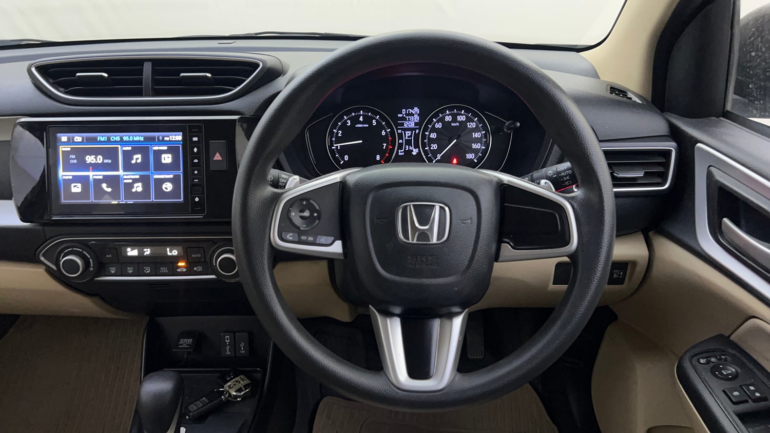 Used 2024 honda Amaze 2nd Generation VX 1.2 Petrol CVT Petrol Automatic interior STEERING VIEW