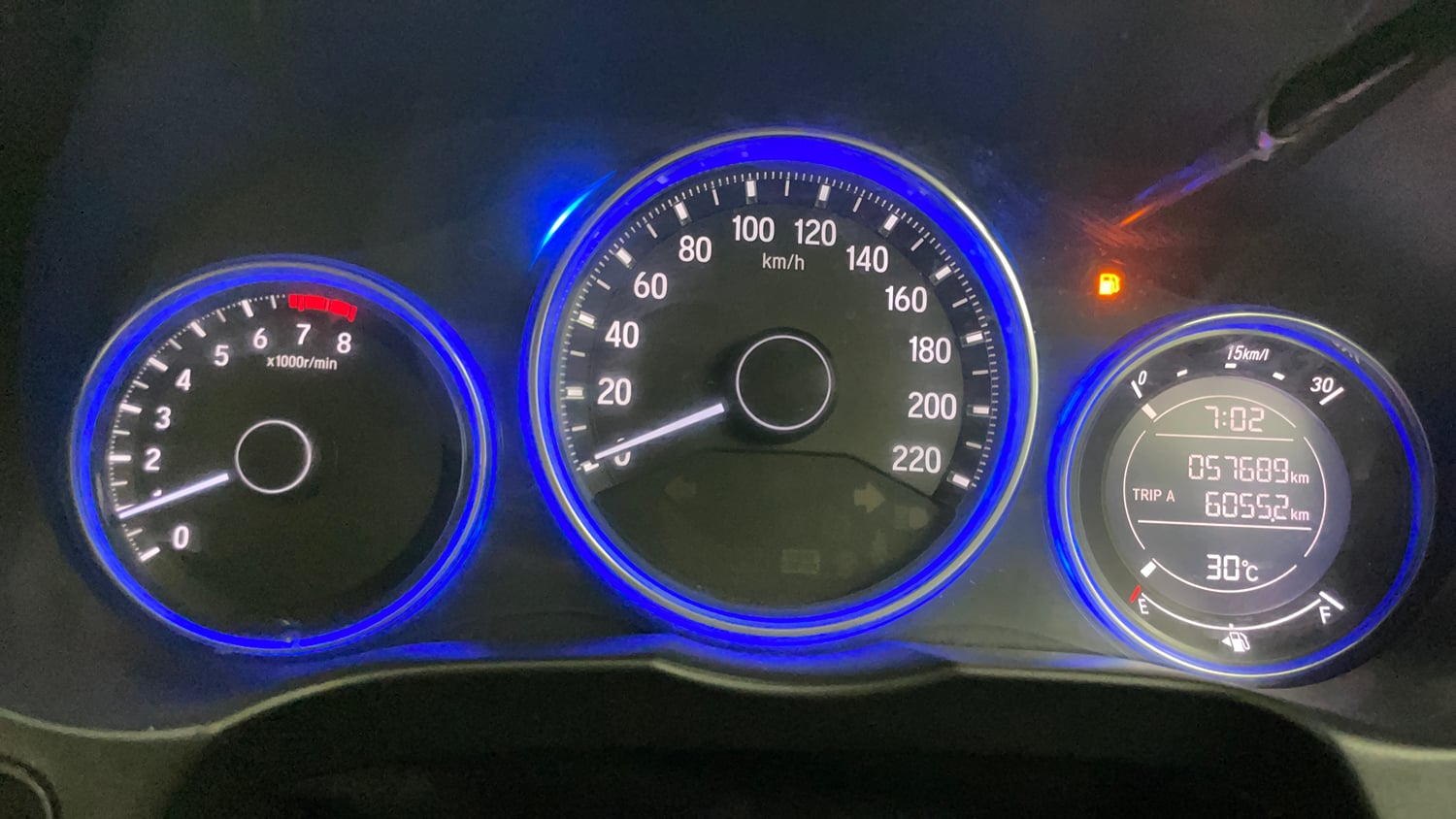 Used 2016 Honda City VX Petrol Manual interior CLUSTERMETER VIEW