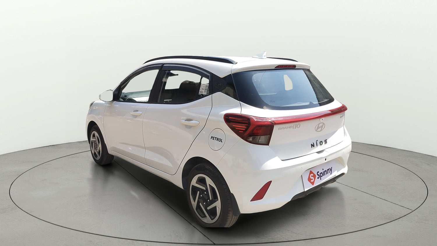 Used 2026 Hyundai Grand i10 Nios Sportz 1.2 Kappa AMT Petrol Automatic exterior LEFT REAR CORNER VIEW