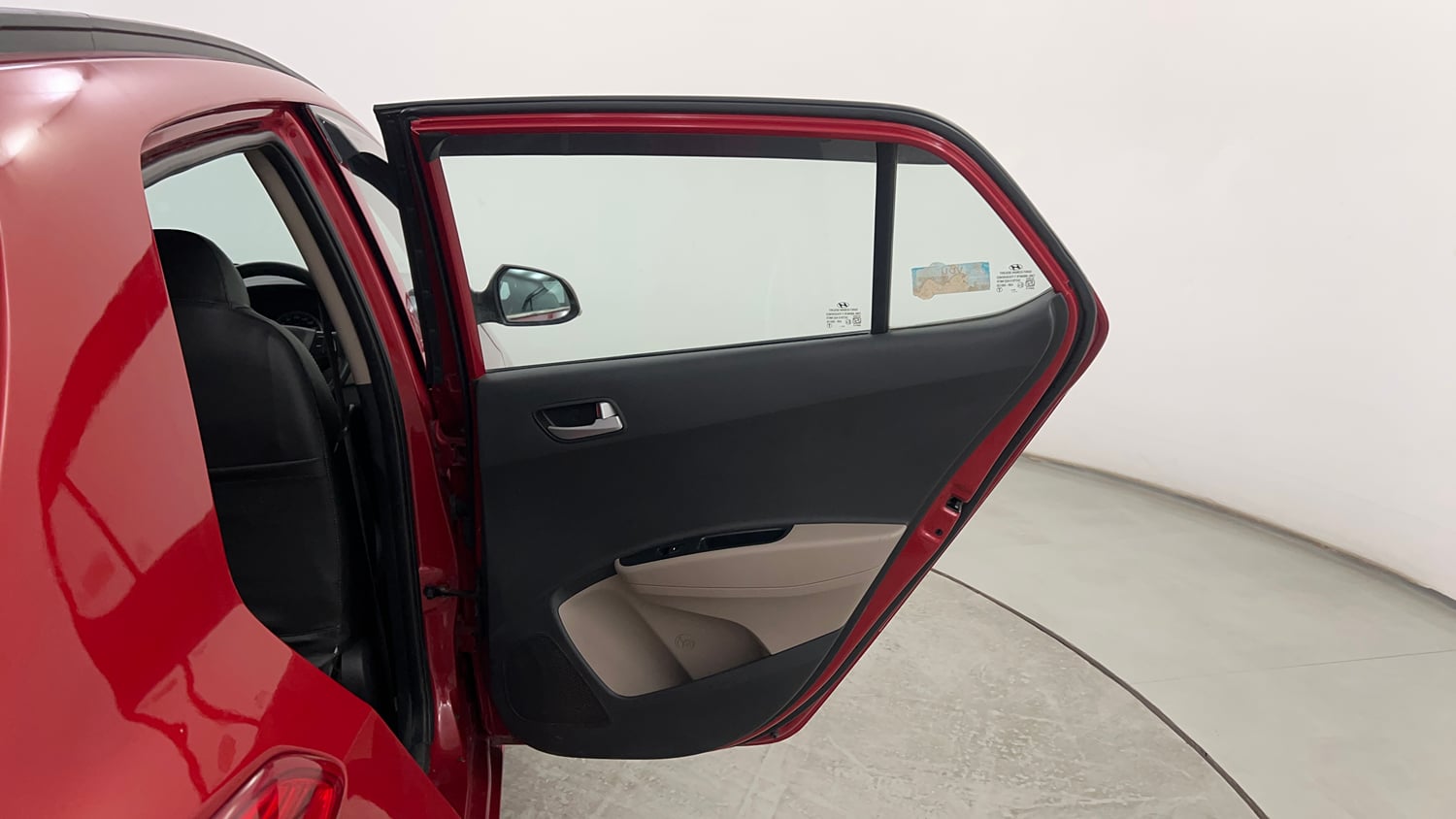 Used 2018 Hyundai Grand i10 Asta 1.2 Kappa VTVT Petrol Manual interior RIGHT REAR DOOR OPEN VIEW