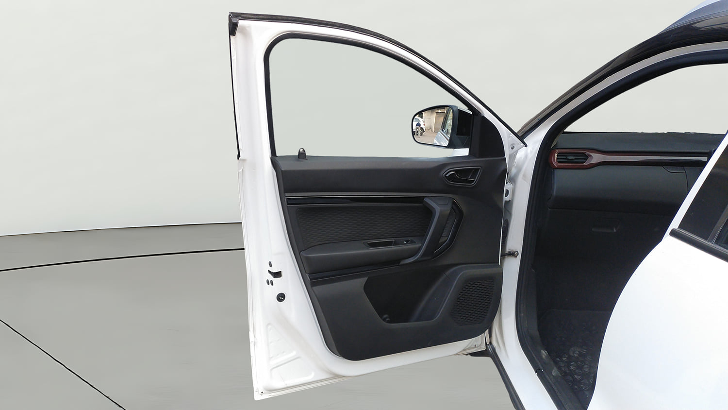 Used 2022 Renault Kiger RXZ Turbo CVT Dual Tone Petrol Automatic interior LEFT FRONT DOOR OPEN VIEW