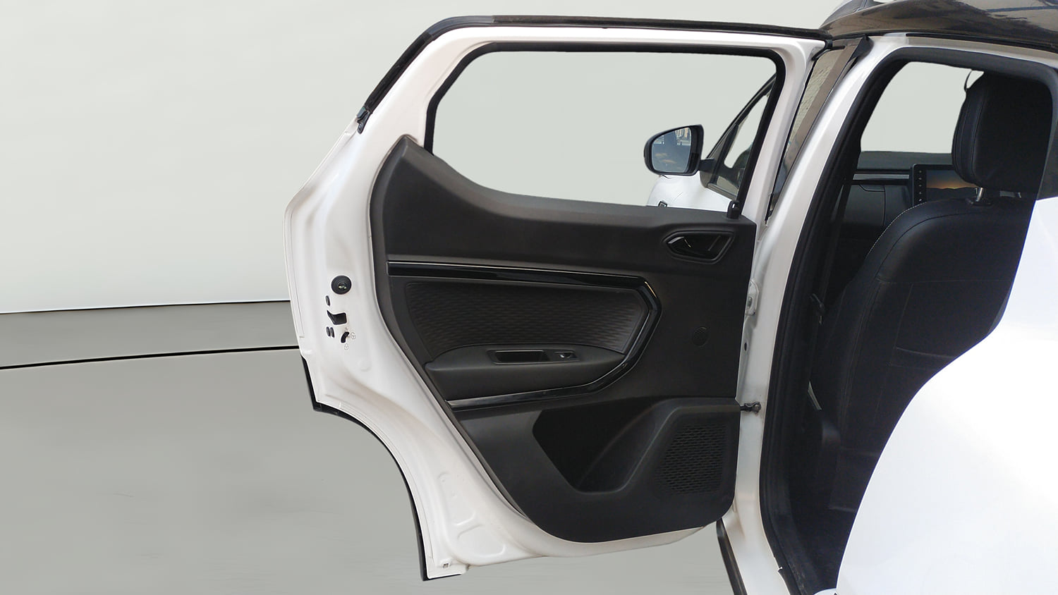 Used 2022 Renault Kiger RXZ Turbo CVT Dual Tone Petrol Automatic interior LEFT REAR DOOR OPEN VIEW