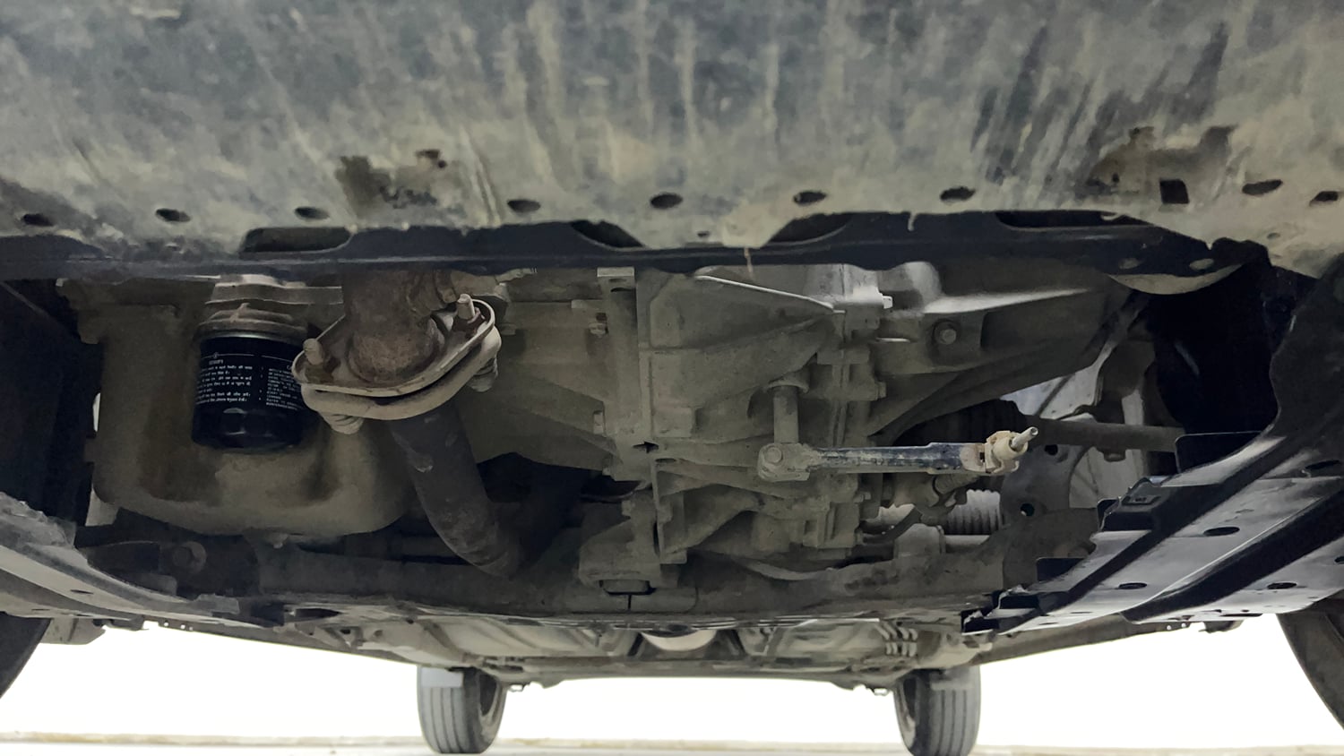 Used 2021 Maruti Suzuki Baleno Delta Petrol Manual extra FRONT LEFT UNDERBODY VIEW