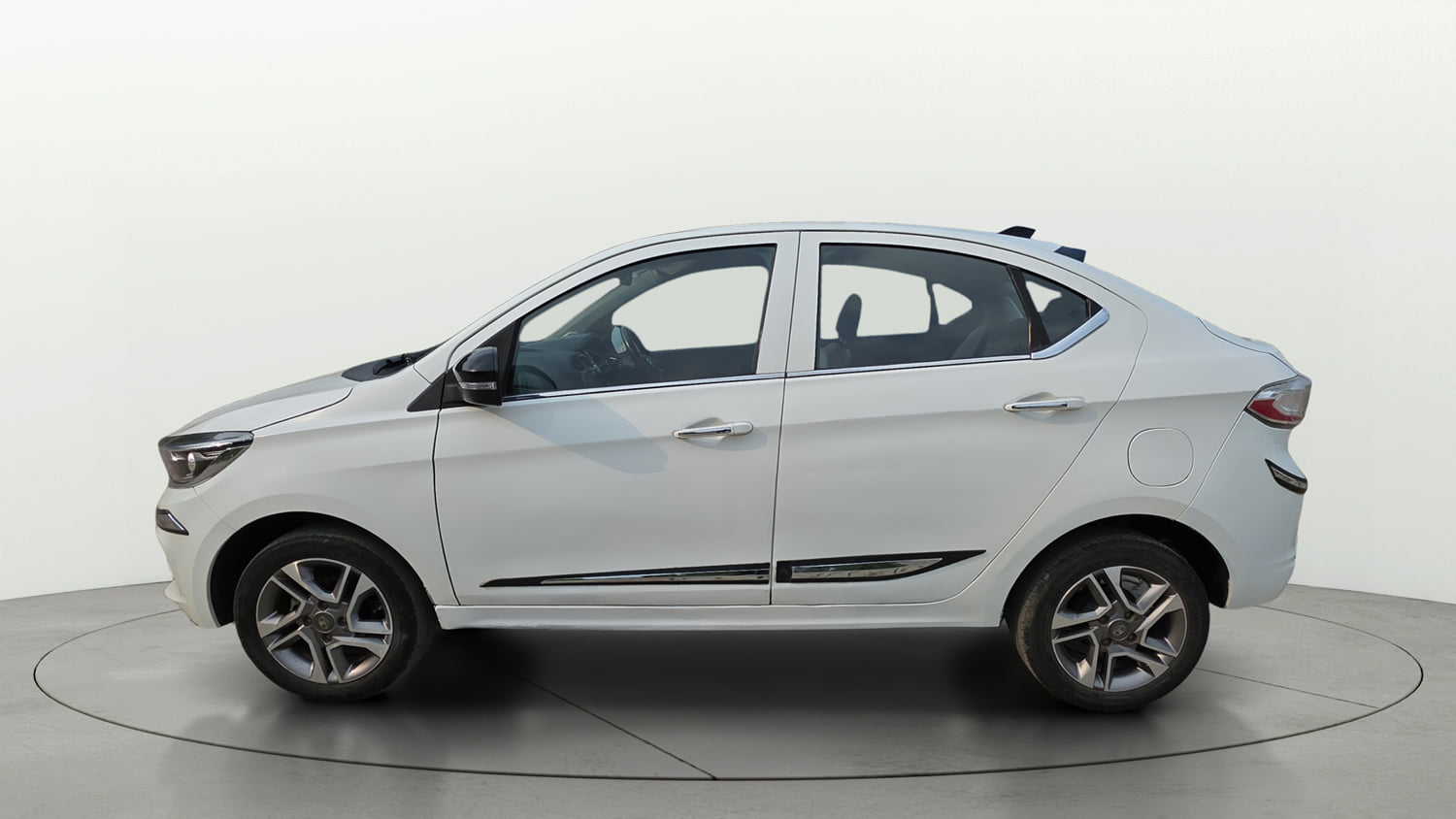 Used 2023 Tata Tigor XZ Plus Leatherette Pack Petrol Manual exterior LEFT SIDE VIEW