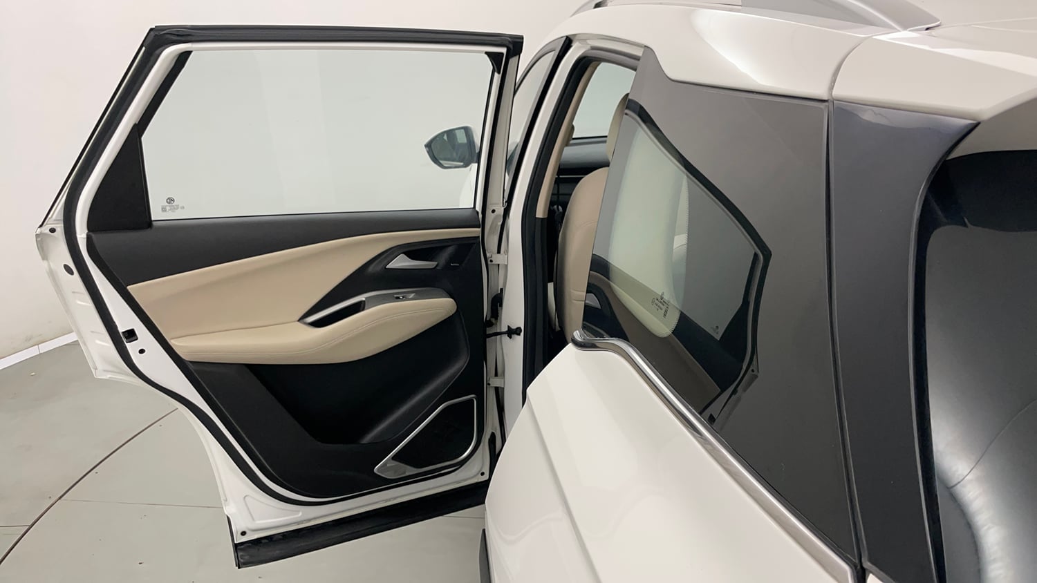 Used 2024 MG Motors Hector Sharp Pro 1.5 Turbo CVT Petrol Automatic interior LEFT REAR DOOR OPEN VIEW