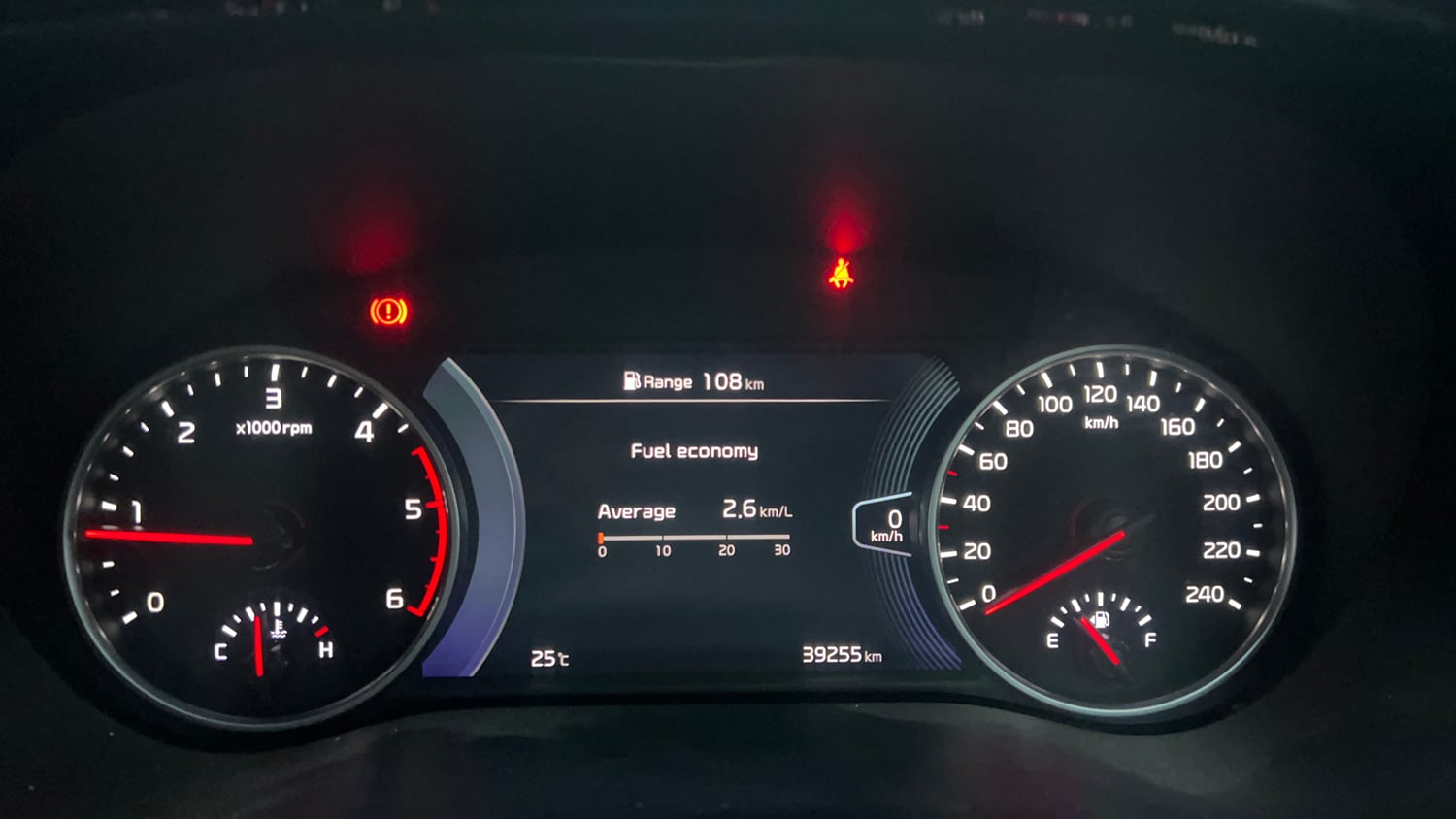 Used 2022 Kia Seltos HTX Plus 1.5 Diesel Diesel Manual interior CLUSTERMETER VIEW