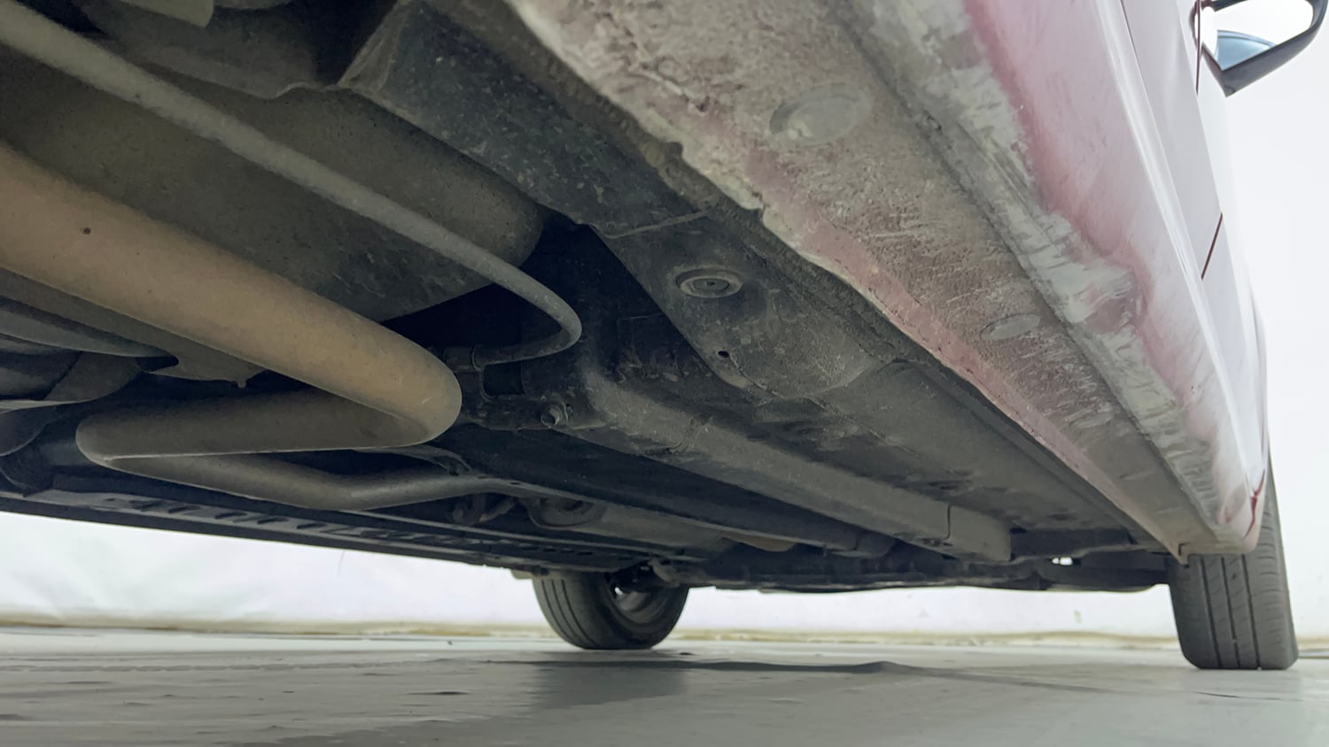 Used 2018 Hyundai Verna SX (O) 1.6 VTVT AT Petrol Automatic extra REAR RIGHT UNDERBODY VIEW
