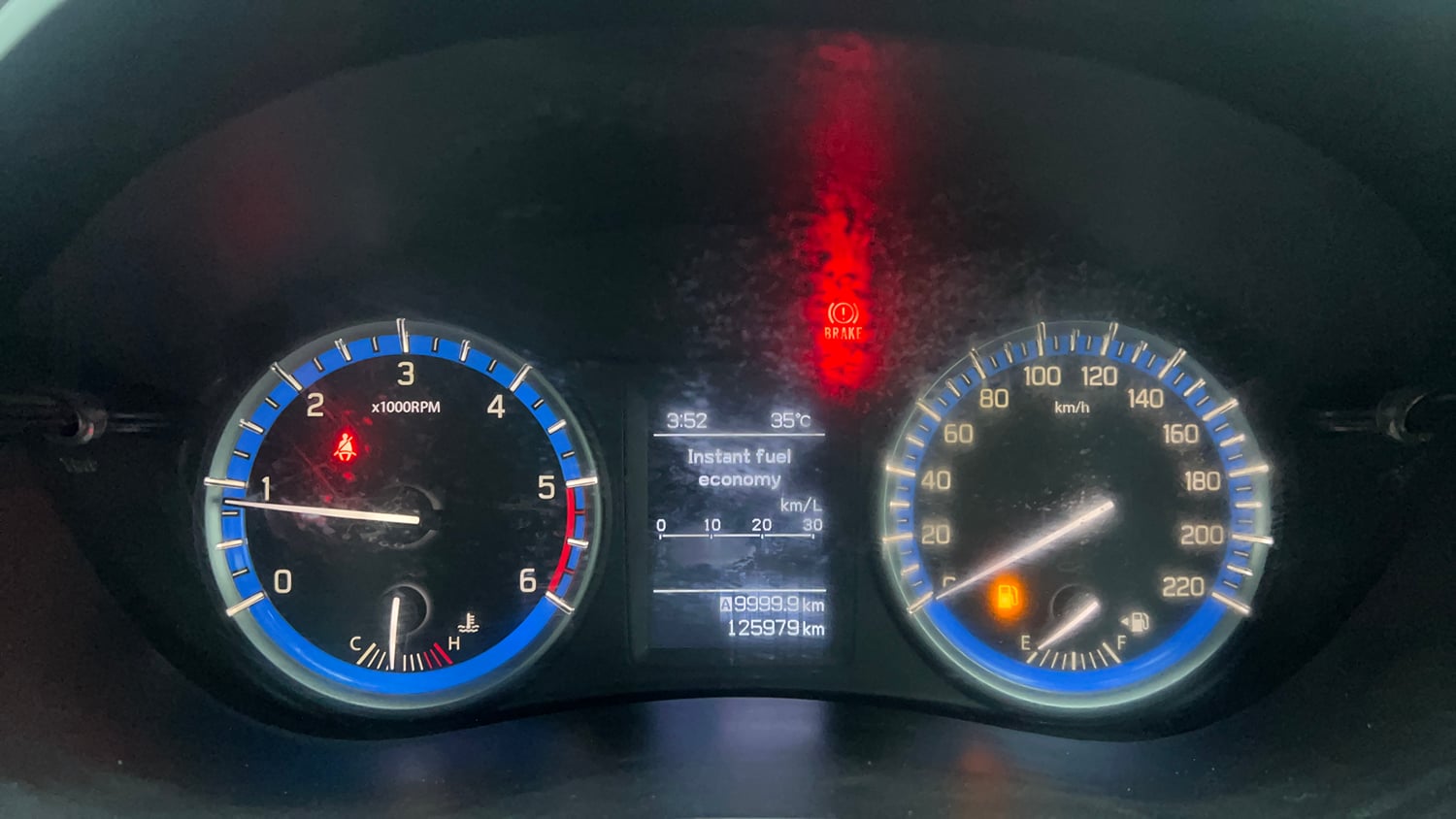 Used 2017 Maruti Suzuki S-Cross Zeta 1.3 Diesel Manual interior CLUSTERMETER VIEW