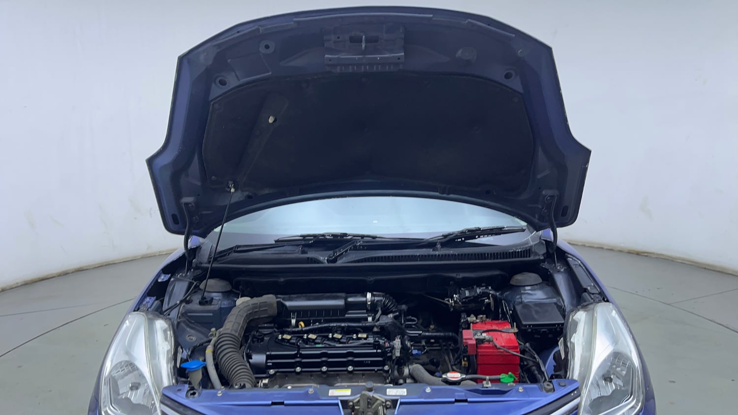 Used 2017 Maruti Suzuki Baleno Delta 1.2 Petrol Manual engine ENGINE & BONNET OPEN FRONT VIEW