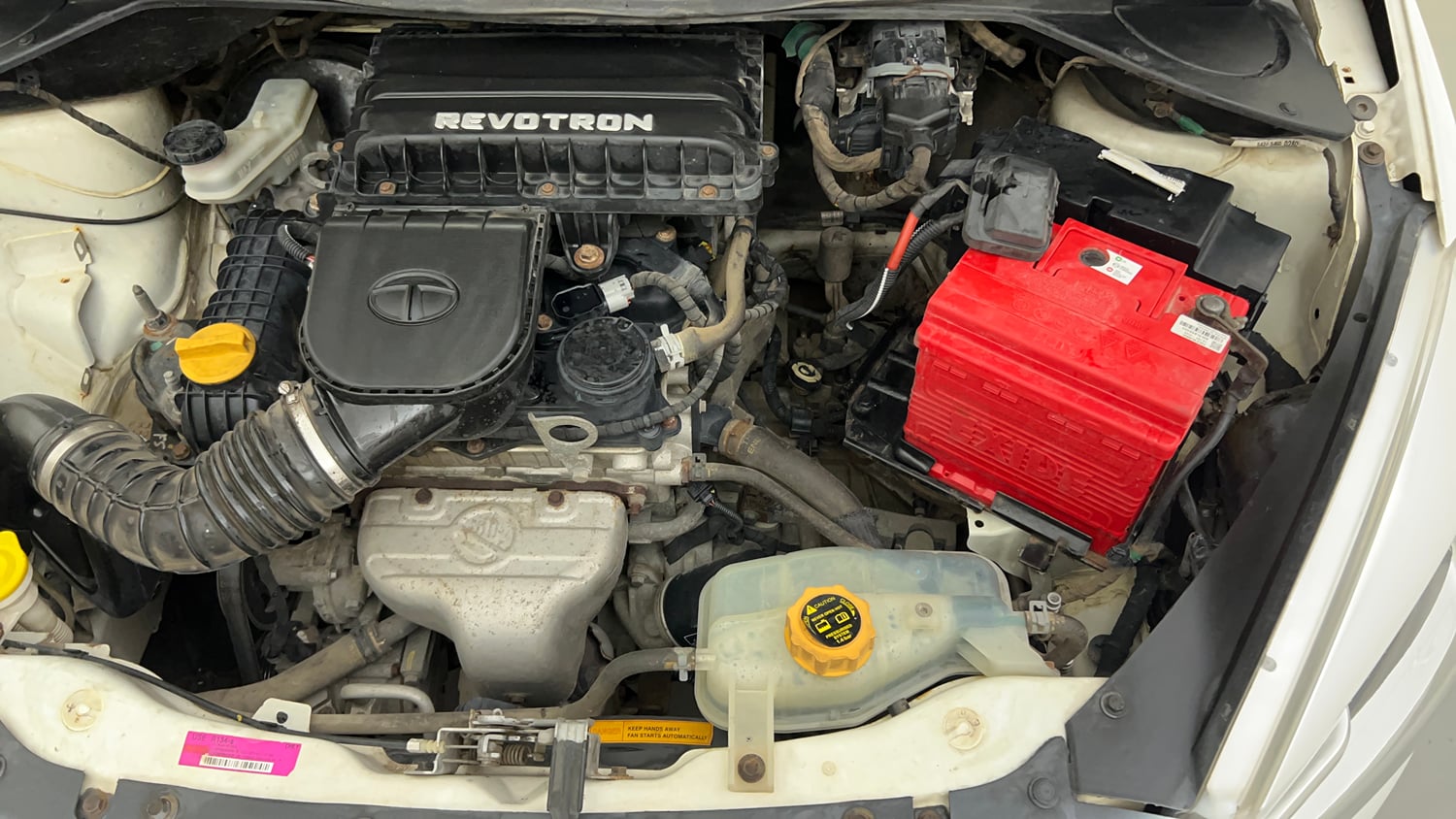 Used 2017 Tata Tiago Revotron XT Petrol Manual engine ENGINE LEFT SIDE VIEW