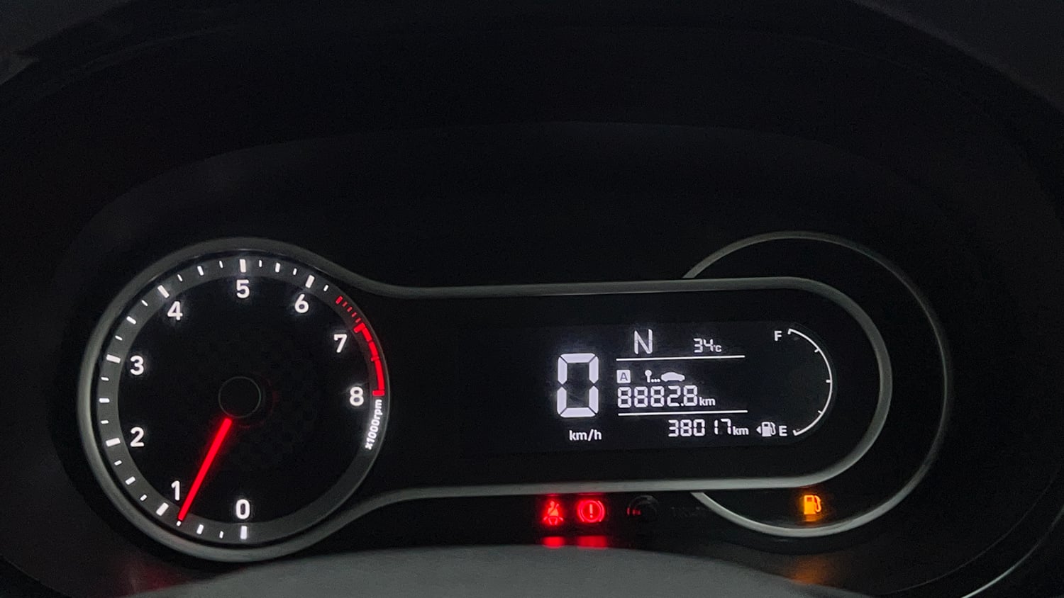 Used 2019 Hyundai Grand i10 Nios Sportz AMT 1.2 Kappa VTVT Petrol Automatic interior CLUSTERMETER VIEW