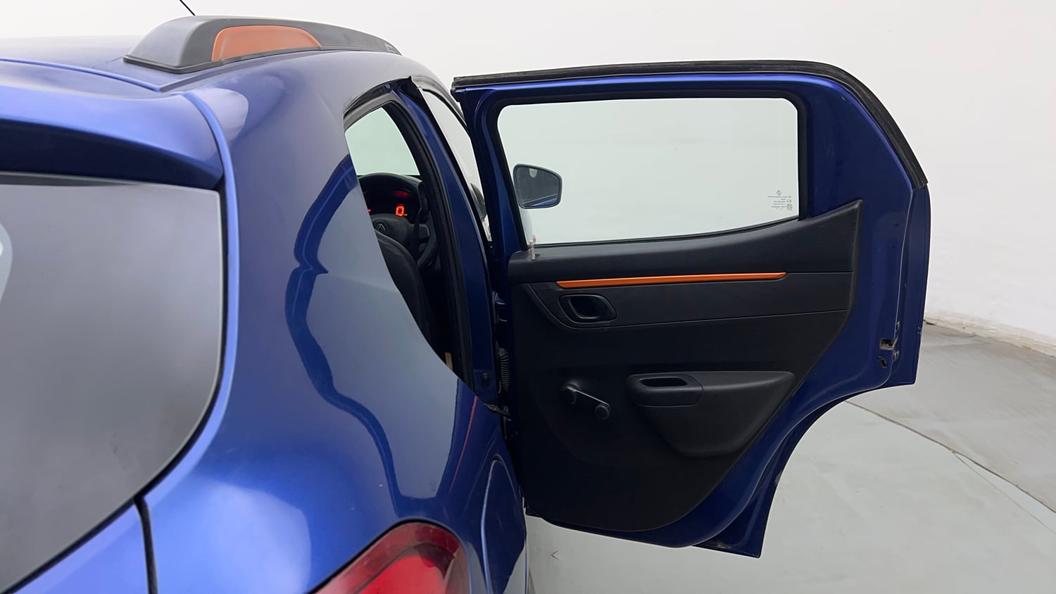 Used 2017 Renault Kwid CLIMBER 1.0 AMT Petrol Automatic interior RIGHT REAR DOOR OPEN VIEW
