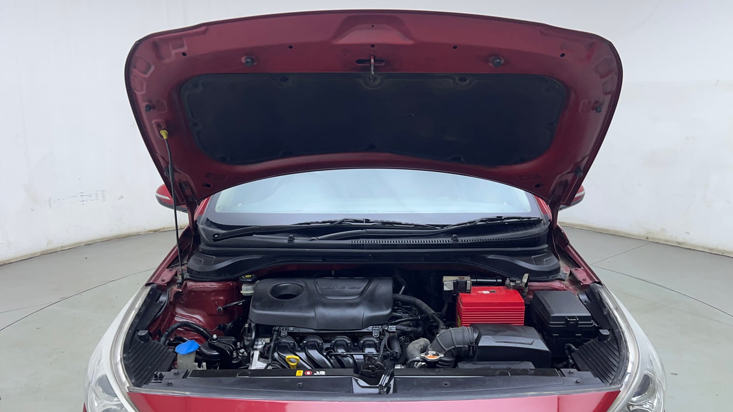 Used 2018 Hyundai Verna SX (O) 1.6 VTVT AT Petrol Automatic engine ENGINE & BONNET OPEN FRONT VIEW