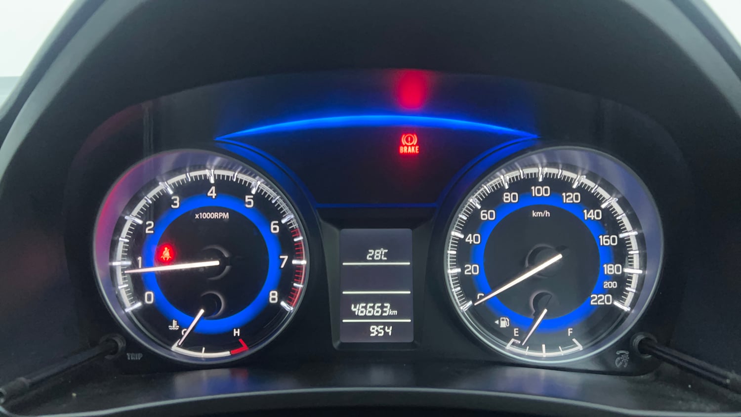 Used 2021 Maruti Suzuki Baleno Delta Petrol Manual interior CLUSTERMETER VIEW