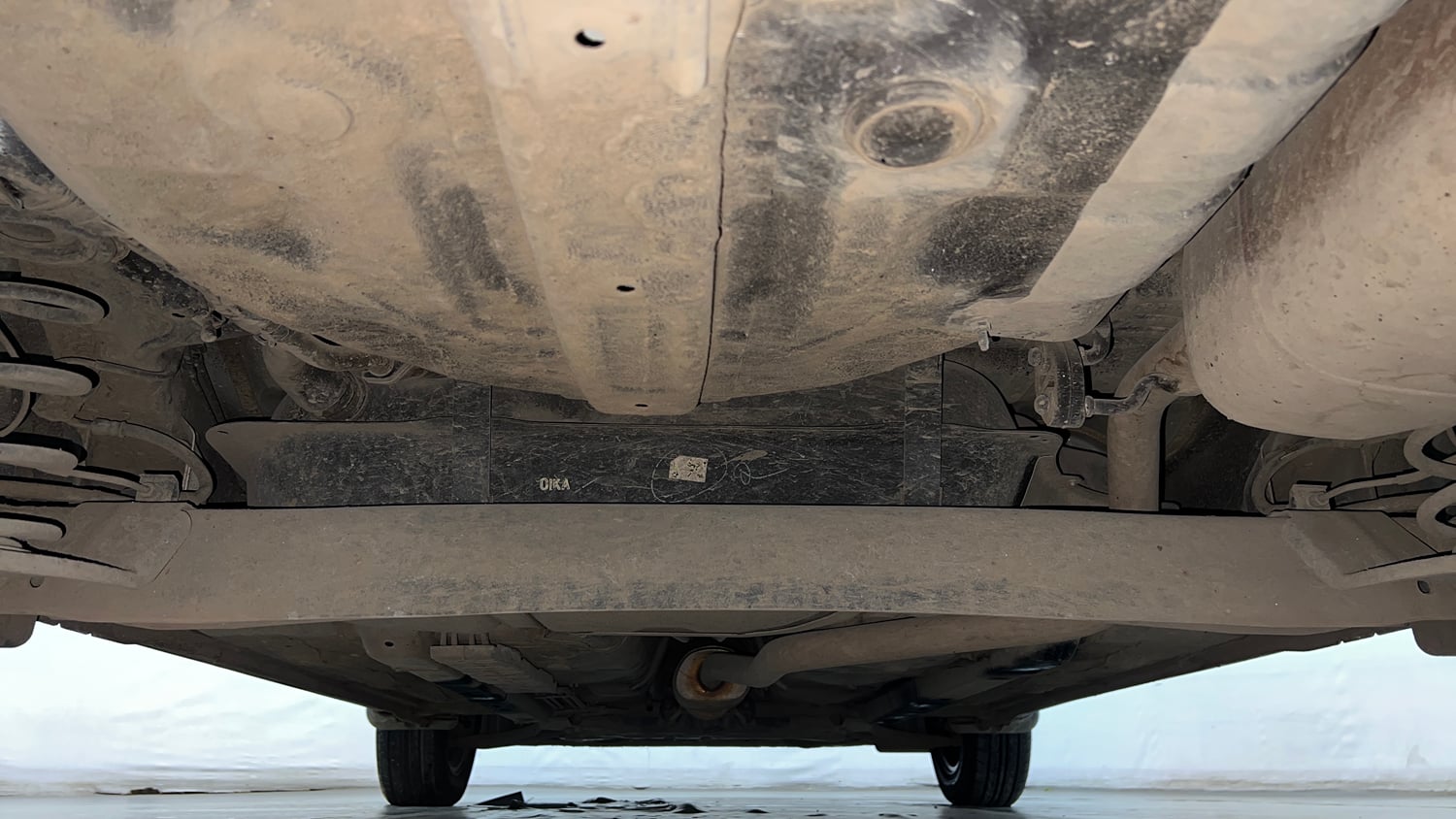 Used 2019 Hyundai Grand i10 Nios Sportz AMT 1.2 Kappa VTVT Petrol Automatic extra REAR UNDERBODY VIEW (TAKEN FROM REAR)