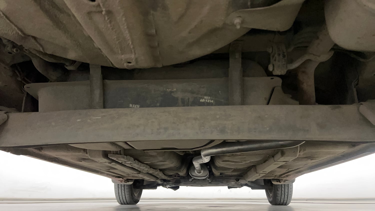 Used 2018 Hyundai Grand i10 Asta 1.2 Kappa VTVT Petrol Manual extra REAR UNDERBODY VIEW (TAKEN FROM REAR)