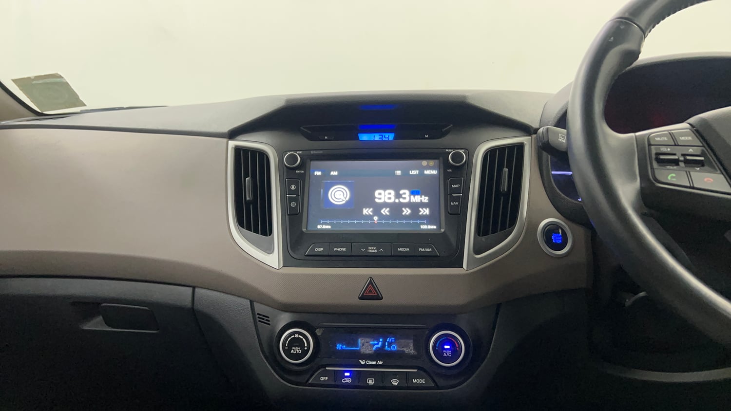 Used 2018 Hyundai Creta SX 1.6 CRDI (O) Diesel Manual interior MUSIC SYSTEM & AC CONTROL VIEW
