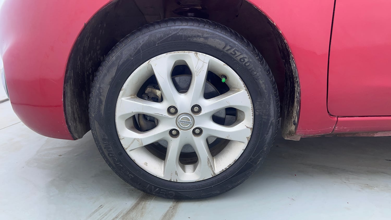 Used 2019 Nissan Micra XV CVT Petrol Automatic tyres LEFT FRONT TYRE RIM VIEW