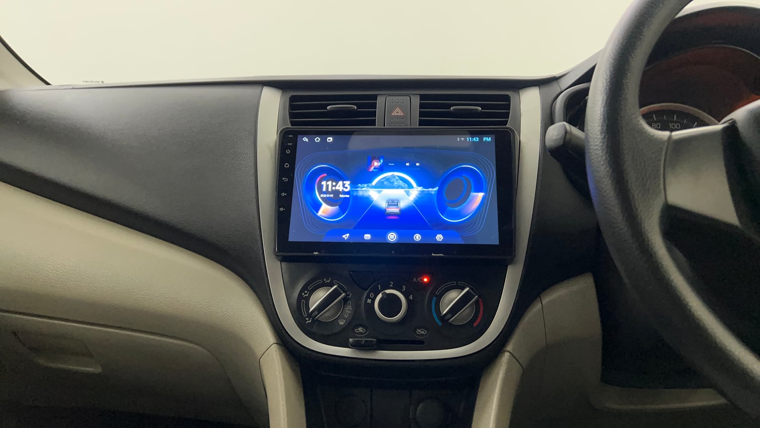 Used 2014 Maruti Suzuki Celerio VXi AMT Petrol Automatic interior MUSIC SYSTEM & AC CONTROL VIEW