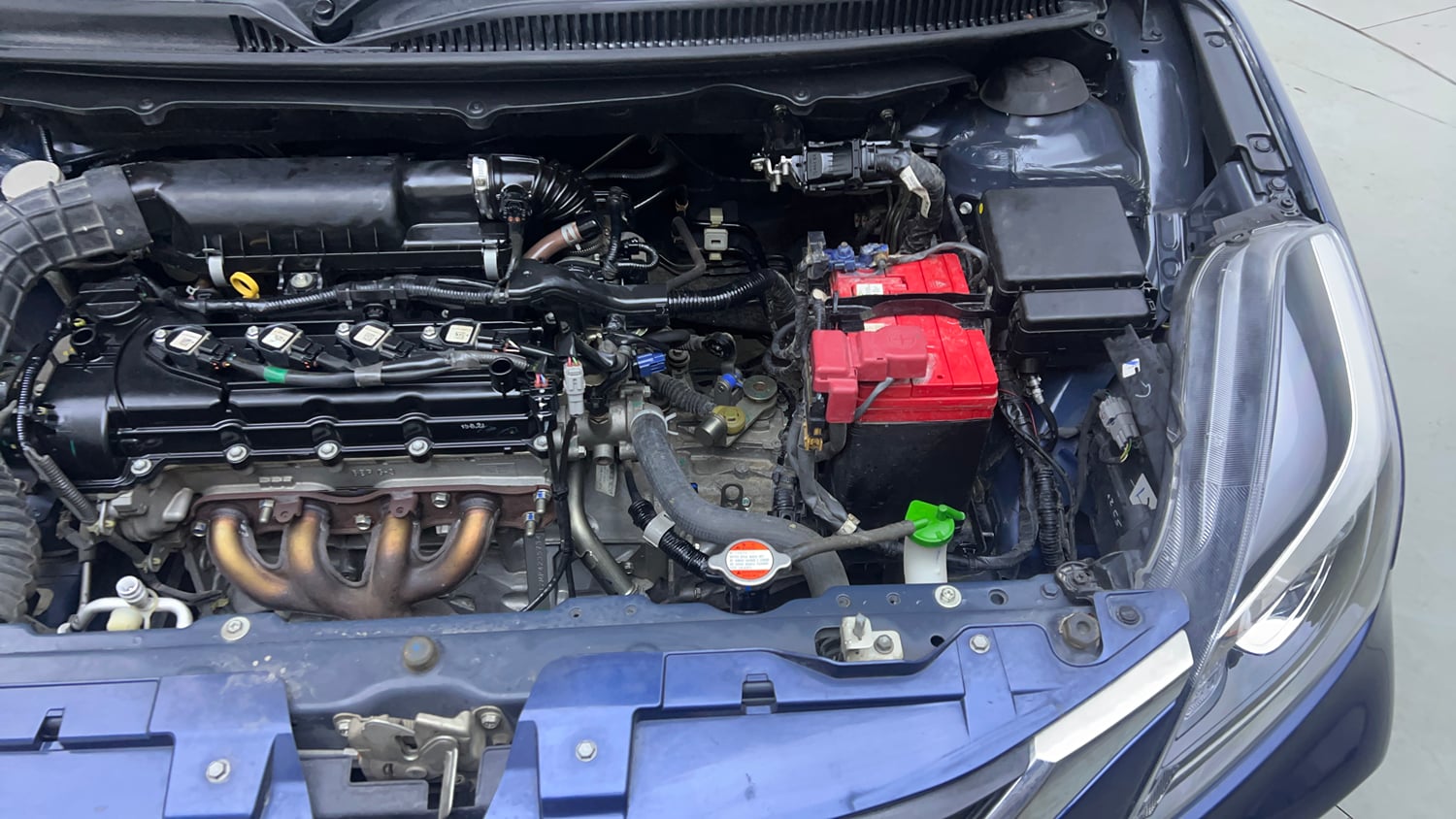 Used 2021 Maruti Suzuki Baleno Delta Petrol Manual engine ENGINE LEFT SIDE VIEW